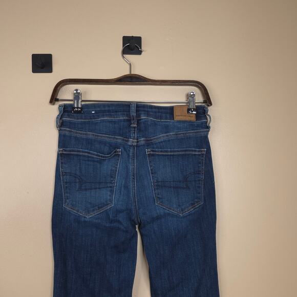 American Eagle Hi-rise Jegging in Dark Wash Denim Size 2 - Picture 6 of 11